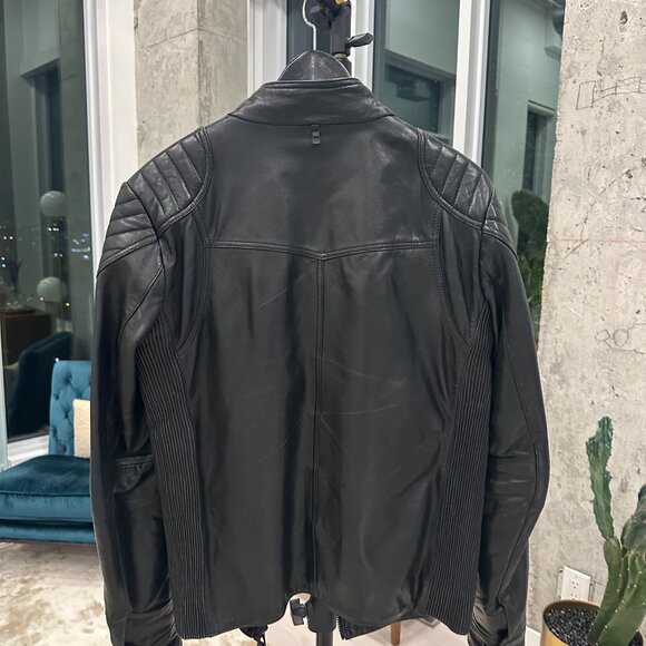 Rudsak Black Leather Moto Jacket – Men’s M – Premium Genuine Leather - Picture 3 of 7